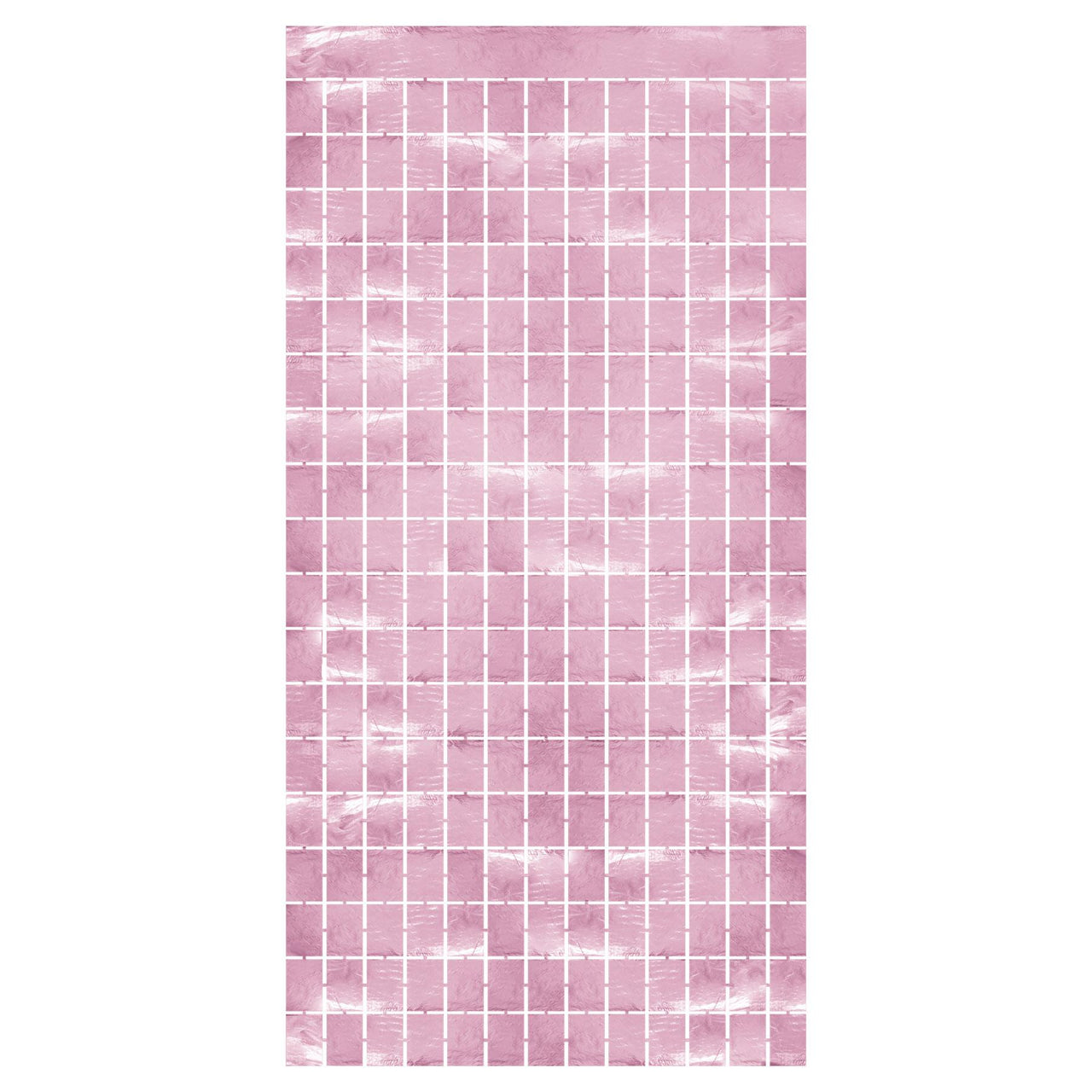 Beistle Pink Metallic Party Square Curtain (6 Per Case)