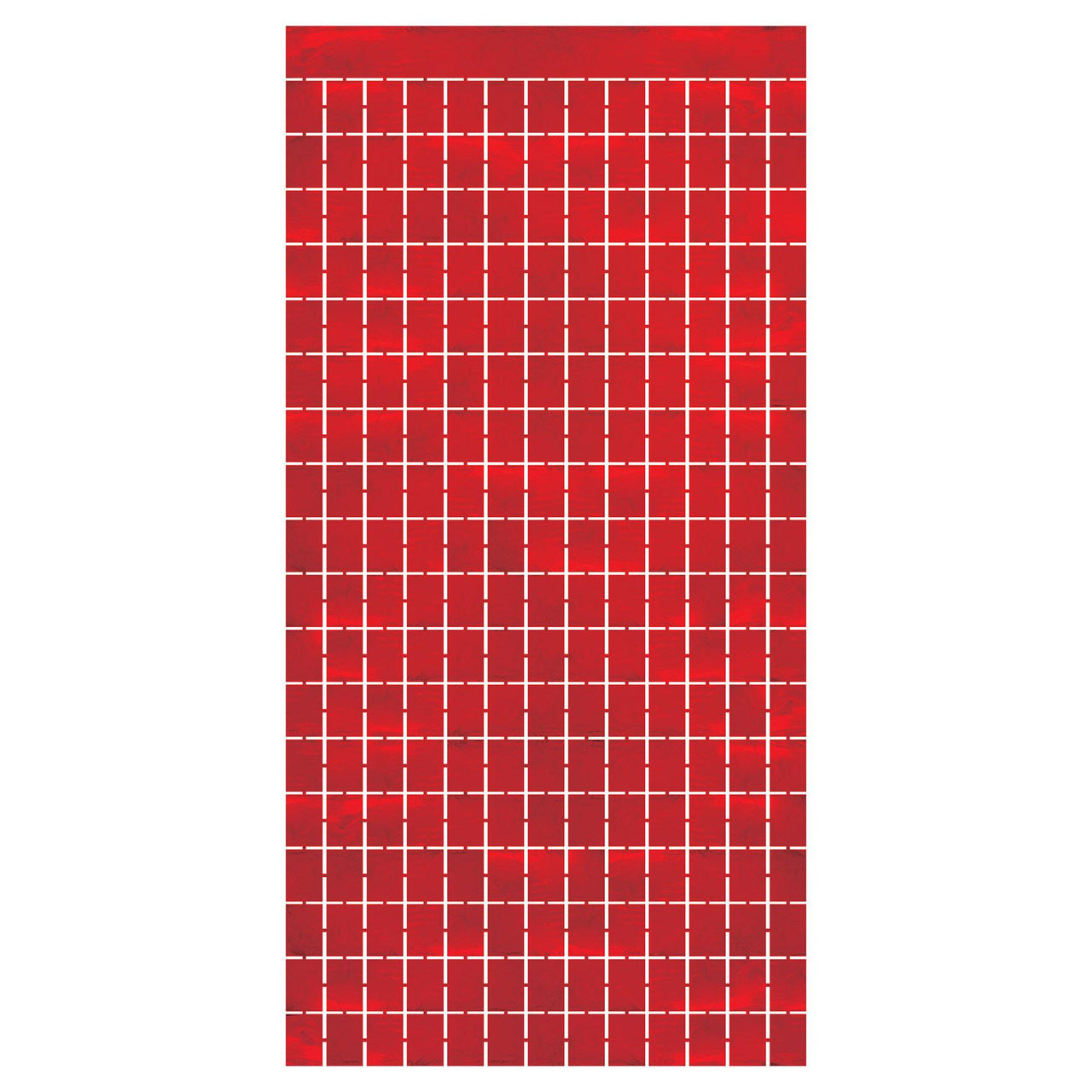 Beistle Red Metallic Party Square Curtain (6 Per Case)