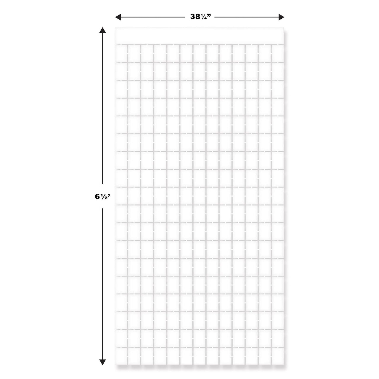 Bulk White Metallic Square Curtain (6 Pkgs Per Case) by Beistle