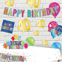Bulk Foil  40  Birthday Cutouts (Case of 72) by Beistle