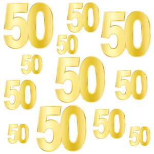 Bulk Foil  50  Birthday Cutouts (Case of 72) by Beistle