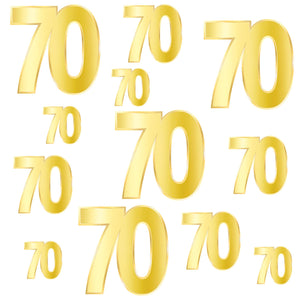 Bulk Foil  70  Birthday Cutouts (Case of 72) by Beistle