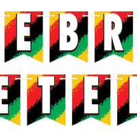 Bulk Celebrate Juneteenth Streamer (Case of 12) by Beistle