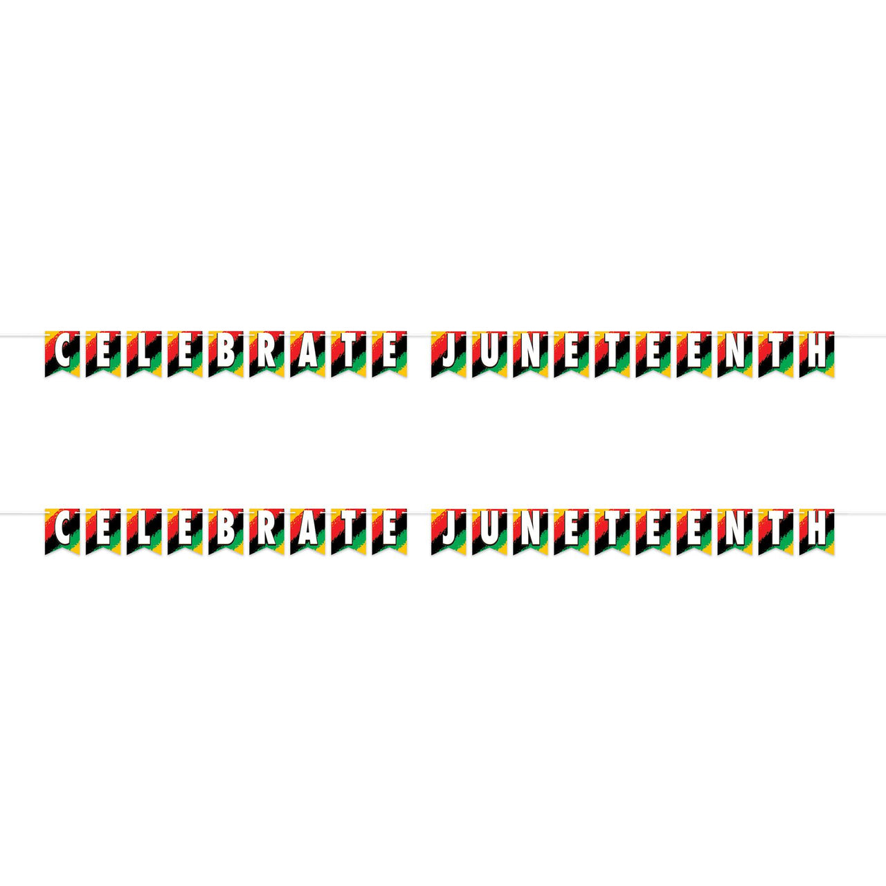 Bulk Celebrate Juneteenth Streamer (Case of 12) by Beistle