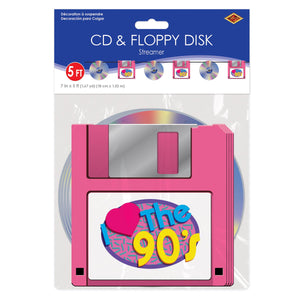 Bulk CD & Floppy Disk Streamer (Case of 12) by Beistle