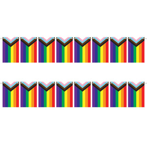 Bulk Pride Flag Pennant Streamer (Case of 12) by Beistle