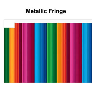 Bulk Metallic Fiesta Fringe Banner (Case of 12) by Beistle