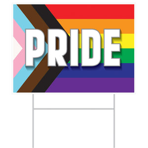 Beistle Plastic Pride Flag Party Yard Sign (Case of 6)