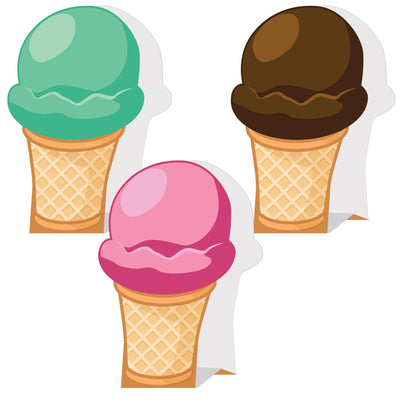 Beistle 3-D Ice Cream Party Centerpieces (Case of 36)