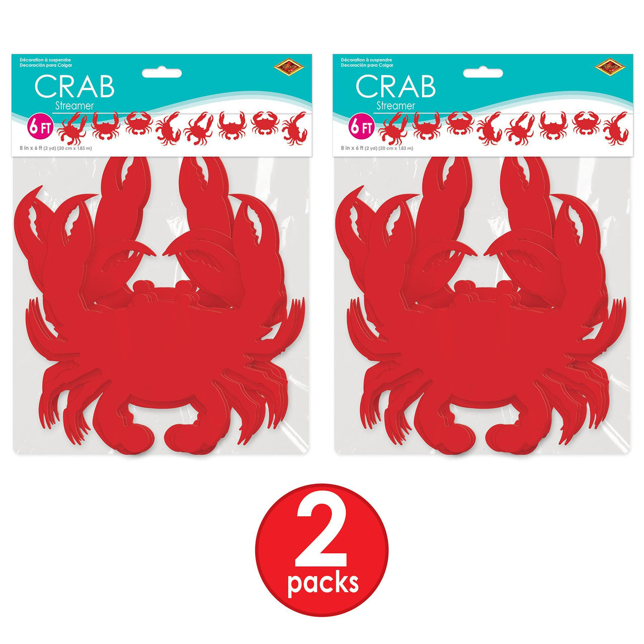 Bulk Crab Streamer (Case of 12) by Beistle