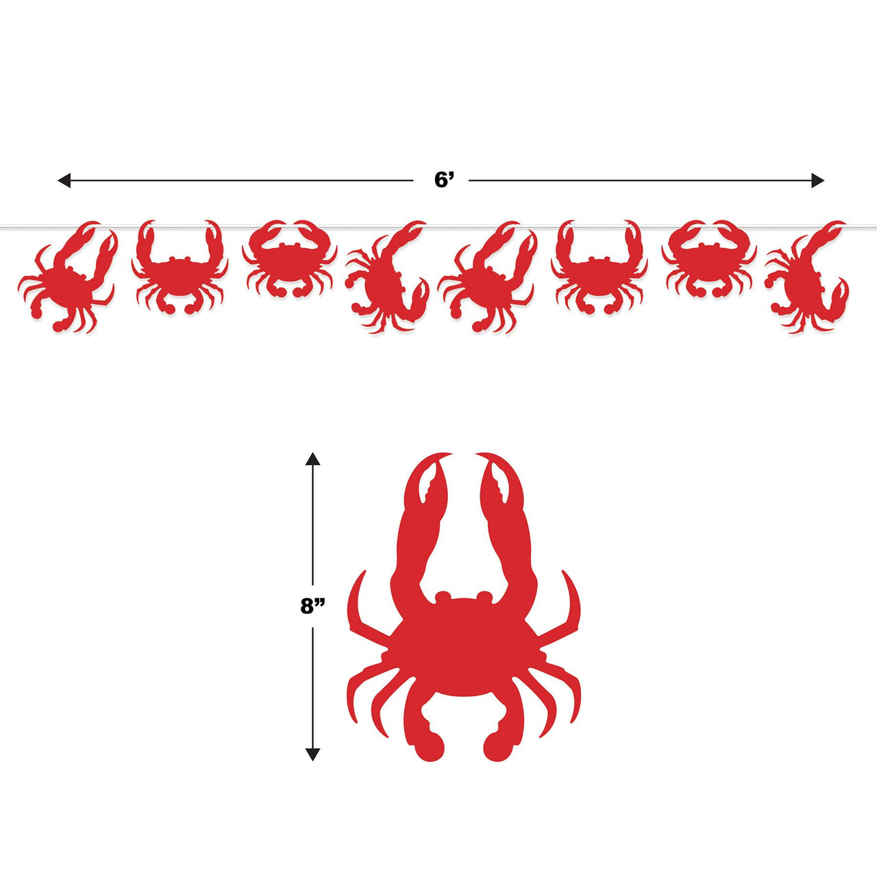 Bulk Crab Streamer (Case of 12) by Beistle