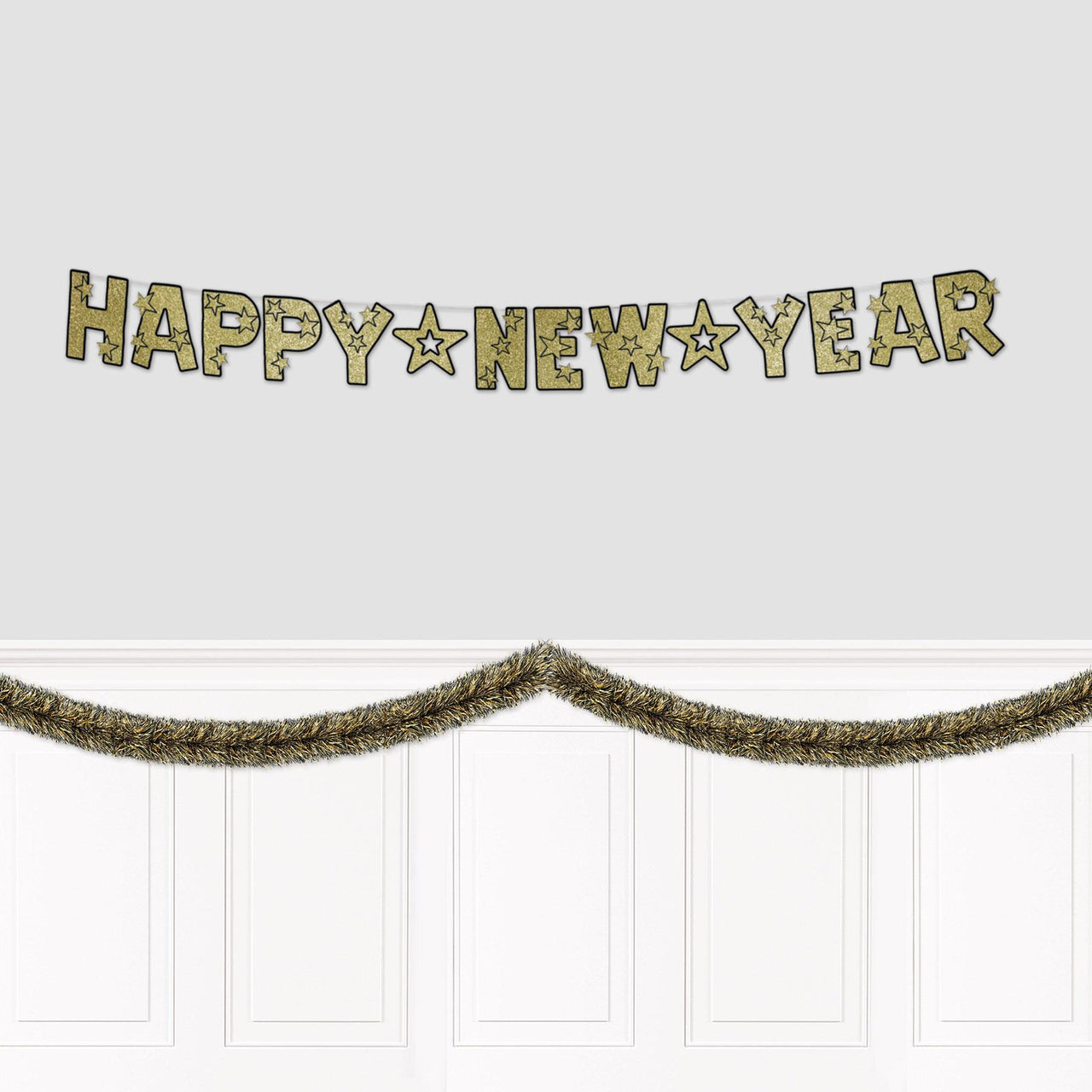 Bulk Metallic Tinsel Garland (Case of 6) by Beistle