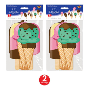 Bulk Ice Cream Cutouts (Case of 96) by Beistle