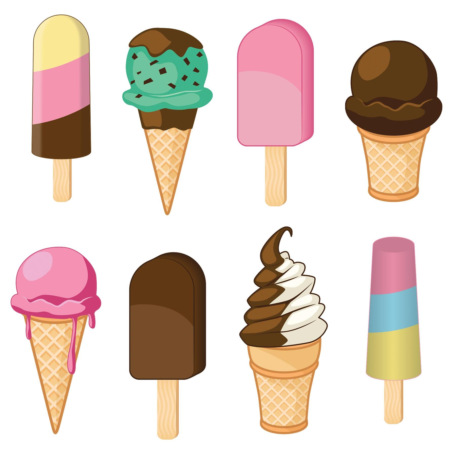 Ice Cream Party Cutouts (96 per Case)