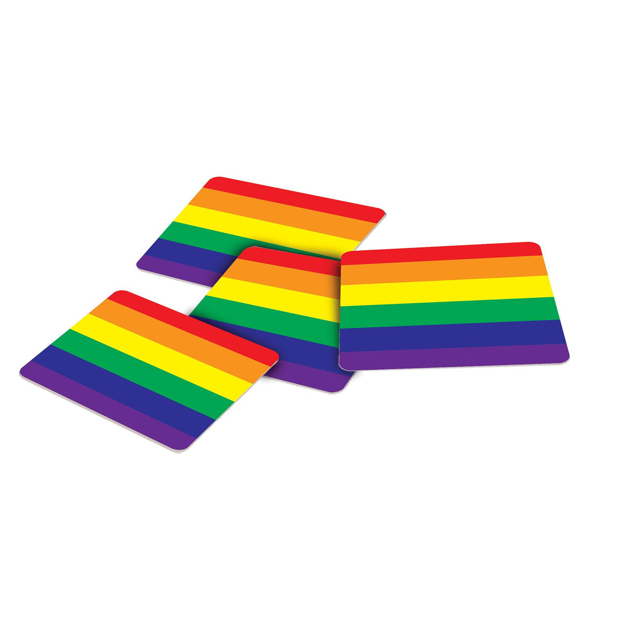 Bulk Rainbow Coasters (Case of 96) by Beistle