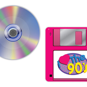 Bulk 90's Coasters (Case of 96) by Beistle