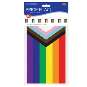 Bulk Pride Flag Pennant Banner (Case of 12) by Beistle