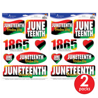 Bulk Juneteenth Peel 'N Place (Case of 12 Sheets) by Beistle