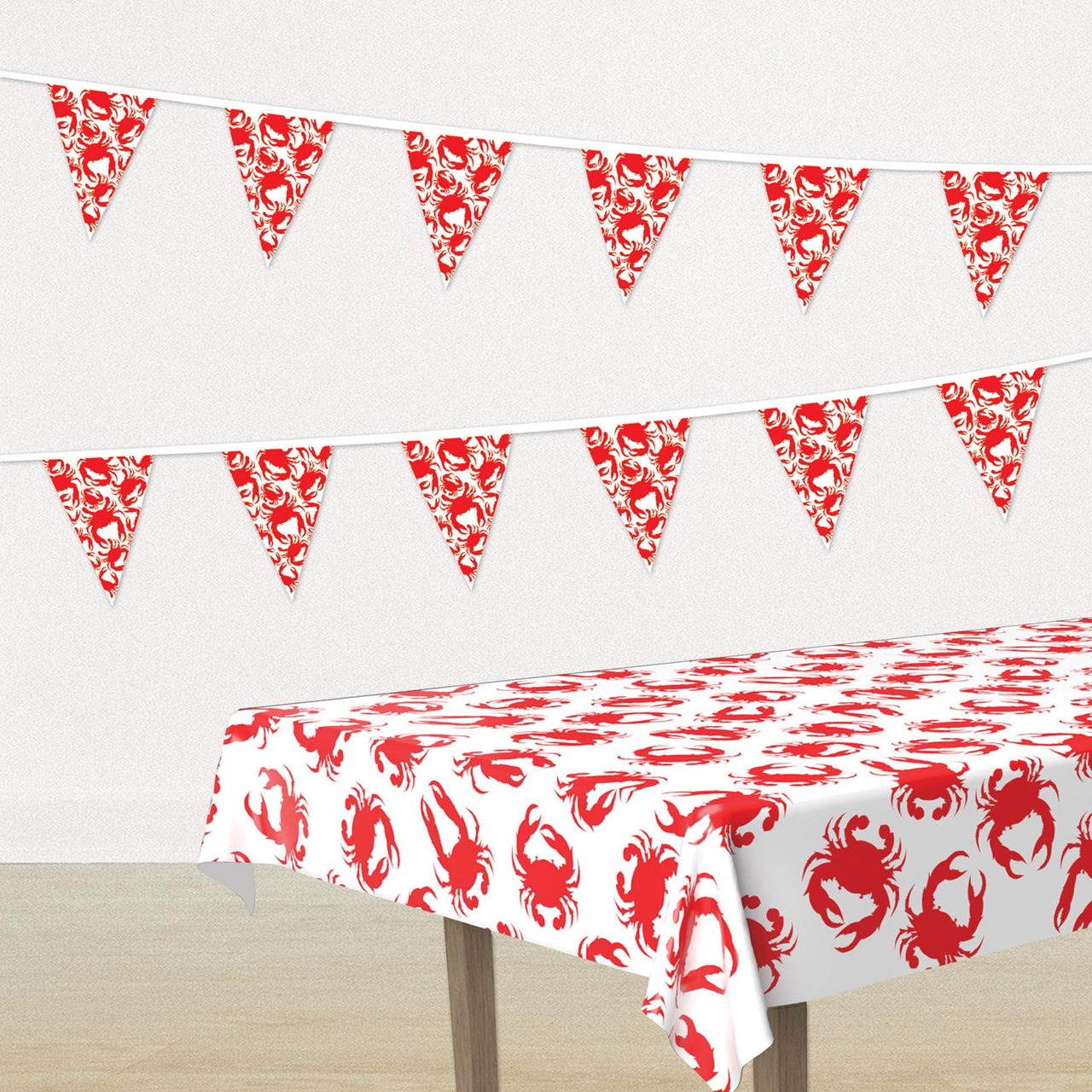 Bulk Crab Pennant Banner (Case of 12) by Beistle