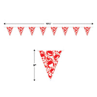 Bulk Crab Pennant Banner (Case of 12) by Beistle