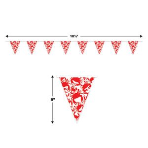 Bulk Crab Pennant Banner (Case of 12) by Beistle