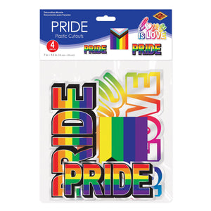 Beistle Plastic Pride Cutouts