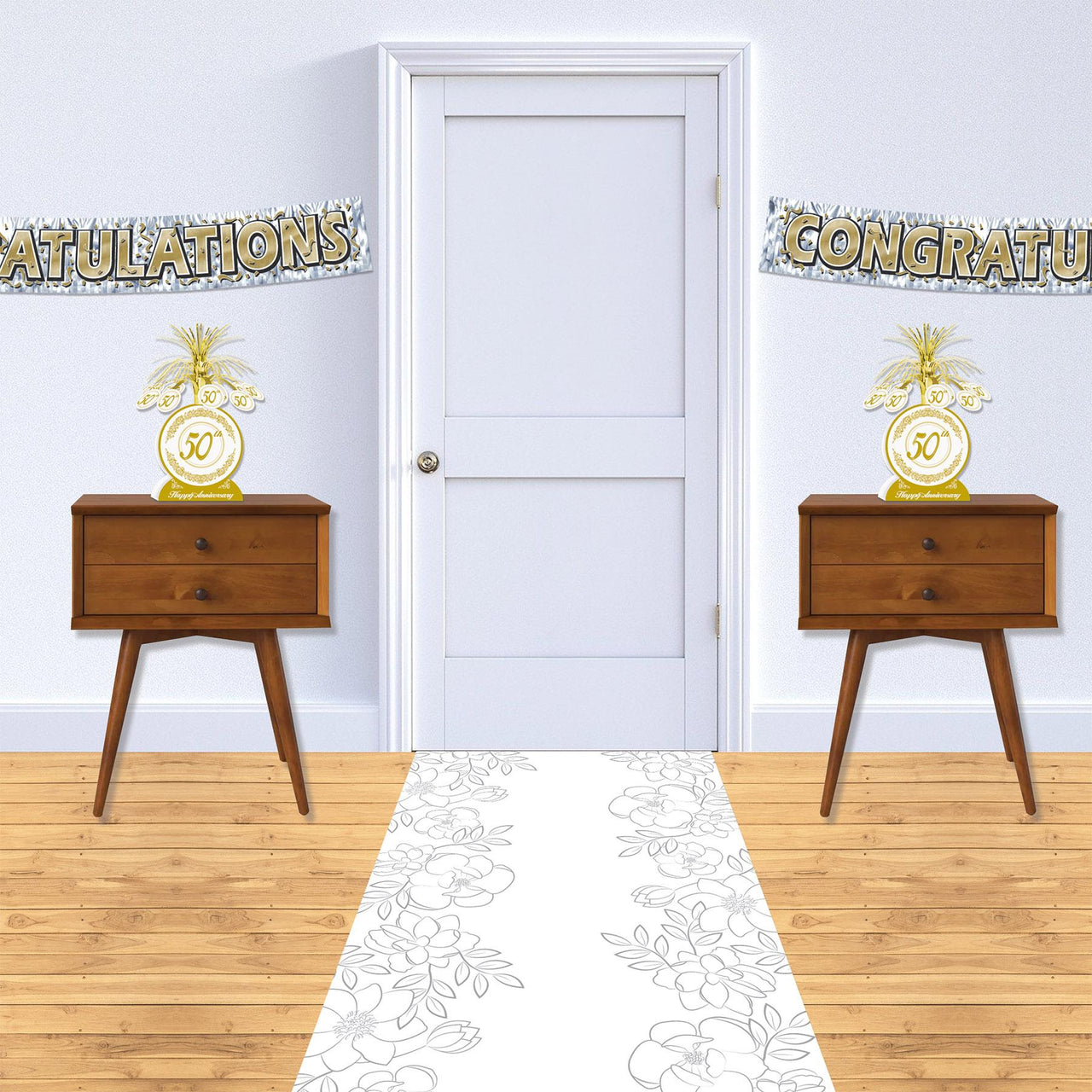 Bulk Floral Runner (6 Pkgs Per Case) by Beistle