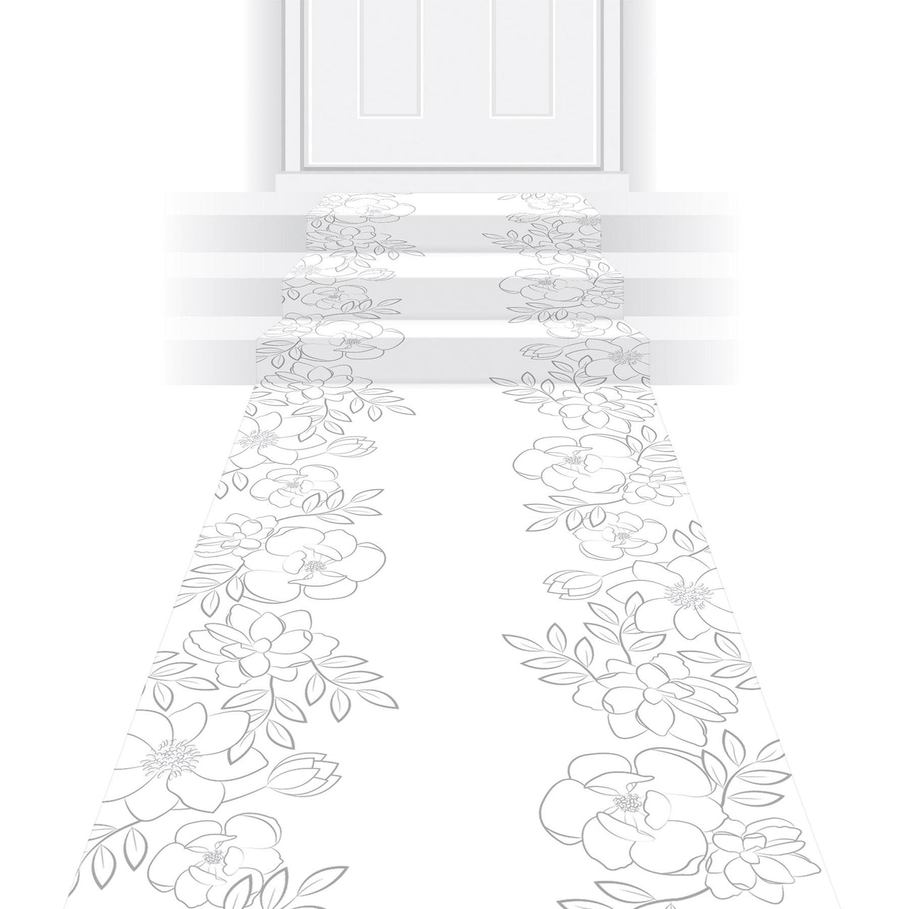 Beistle Wedding Floral Runner (6 Per Case)