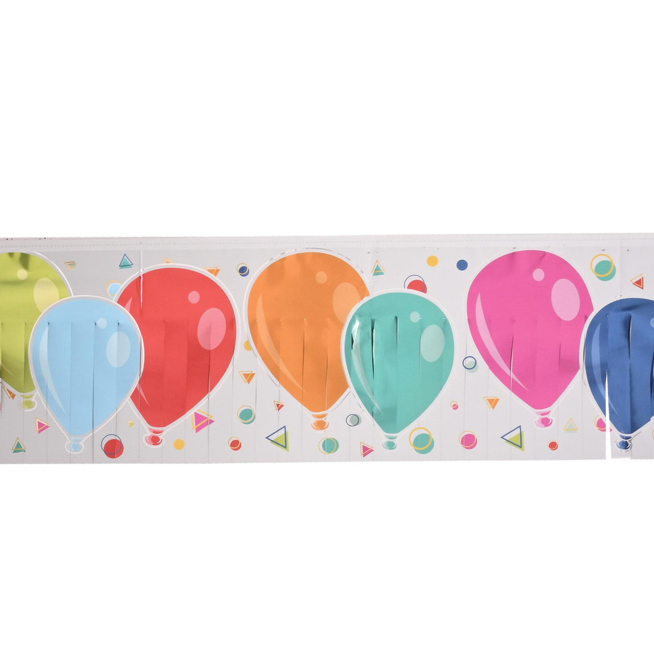 Beistle Metallic Balloons Fringe Banner