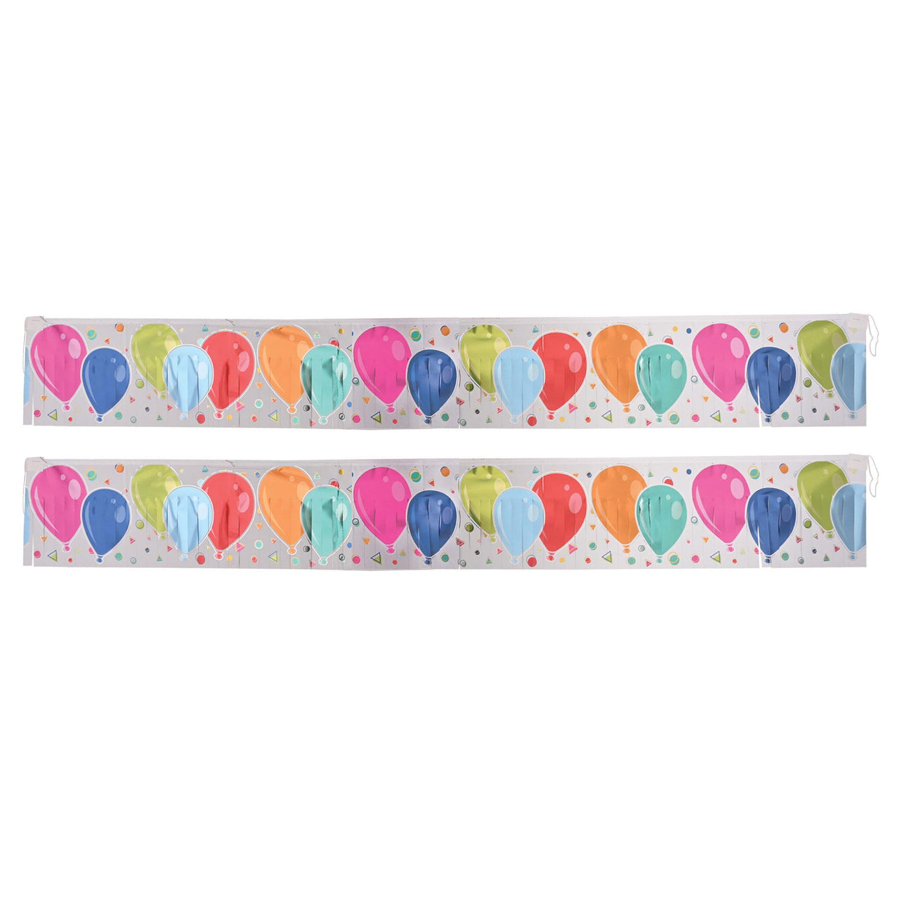 Beistle Metallic Balloons Fringe Banner