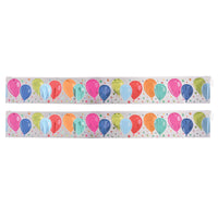 Beistle Metallic Balloons Fringe Banner