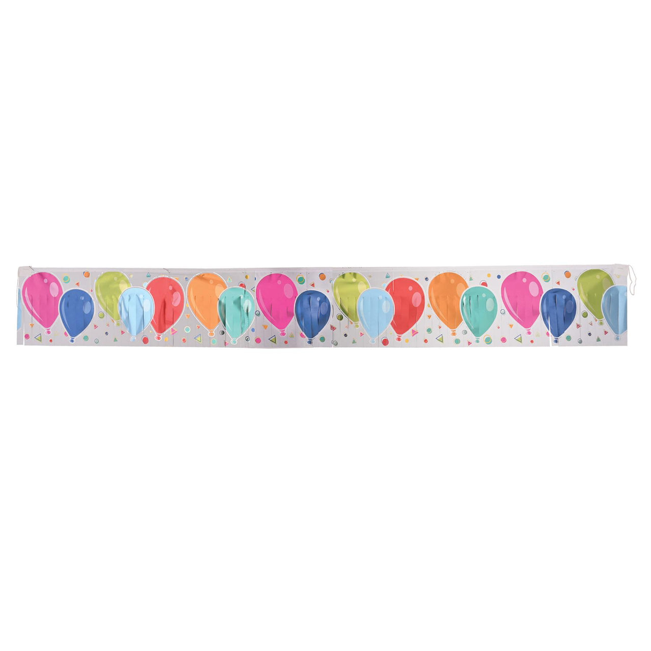 Beistle Metallic Balloons Fringe Banner