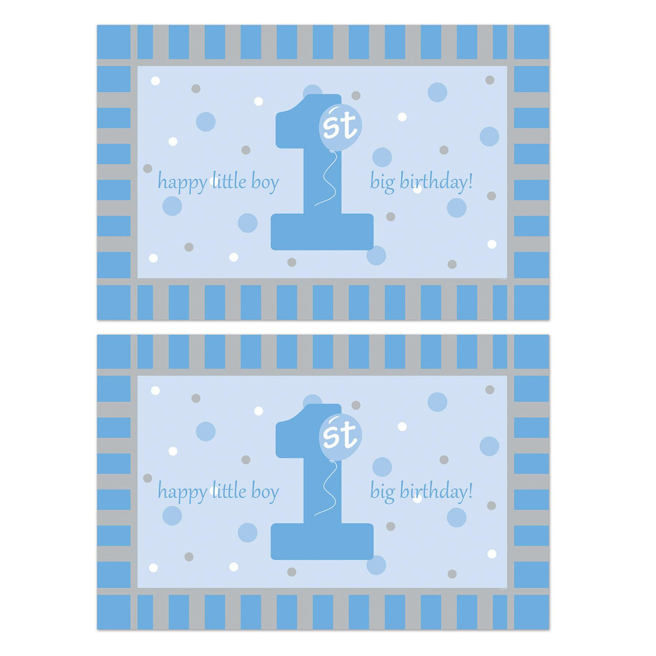 Bulk Plastic 1st Birthday Floor Mat (12 Pkgs Per Case) by Beistle