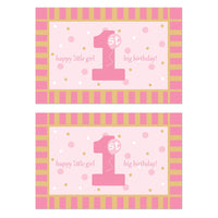 Bulk Plastic 1st Birthday Floor Mat (12 Pkgs Per Case) by Beistle