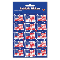Beistle U S Flag Party Stickers (4 Sheets/Pkg)