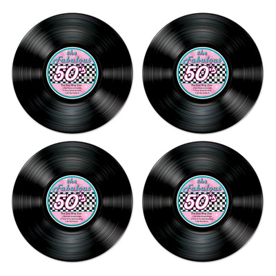 Beistle Record Party Cutouts (4/Pkg)