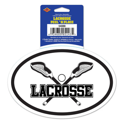 Beistle Lacrosse Party Peel 'N Place Clings