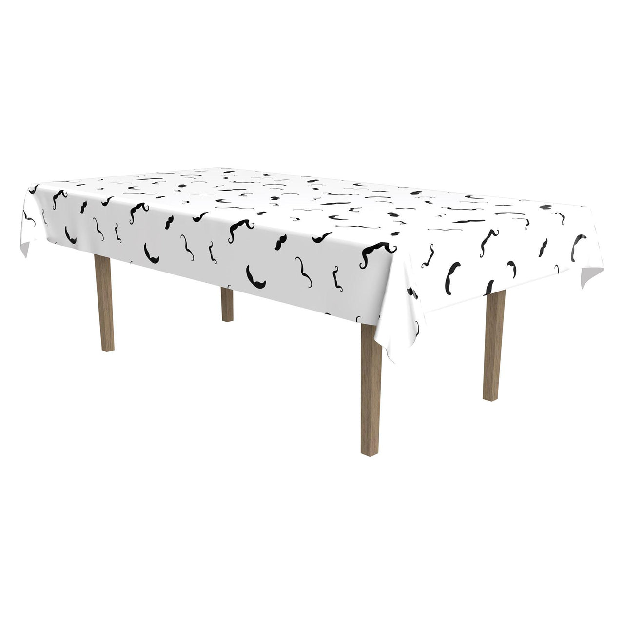 Beistle Moustache Party Tablecover
