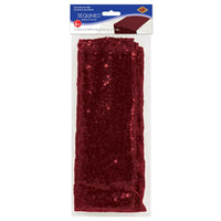 Bulk Sequined Table Runner - burgundy (Case of 12) by Beistle