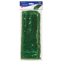 Bulk Sequined Table Runner - green (Case of 12) by Beistle