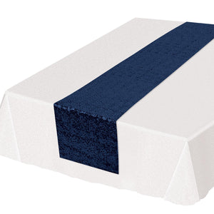 Beistle Sequined Party Table Runner - navy