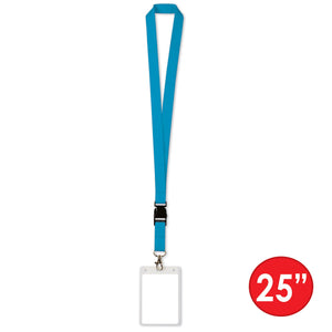 Lanyard with Card Holder, blue 