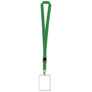 Beistle Lanyard with Card Holder - green