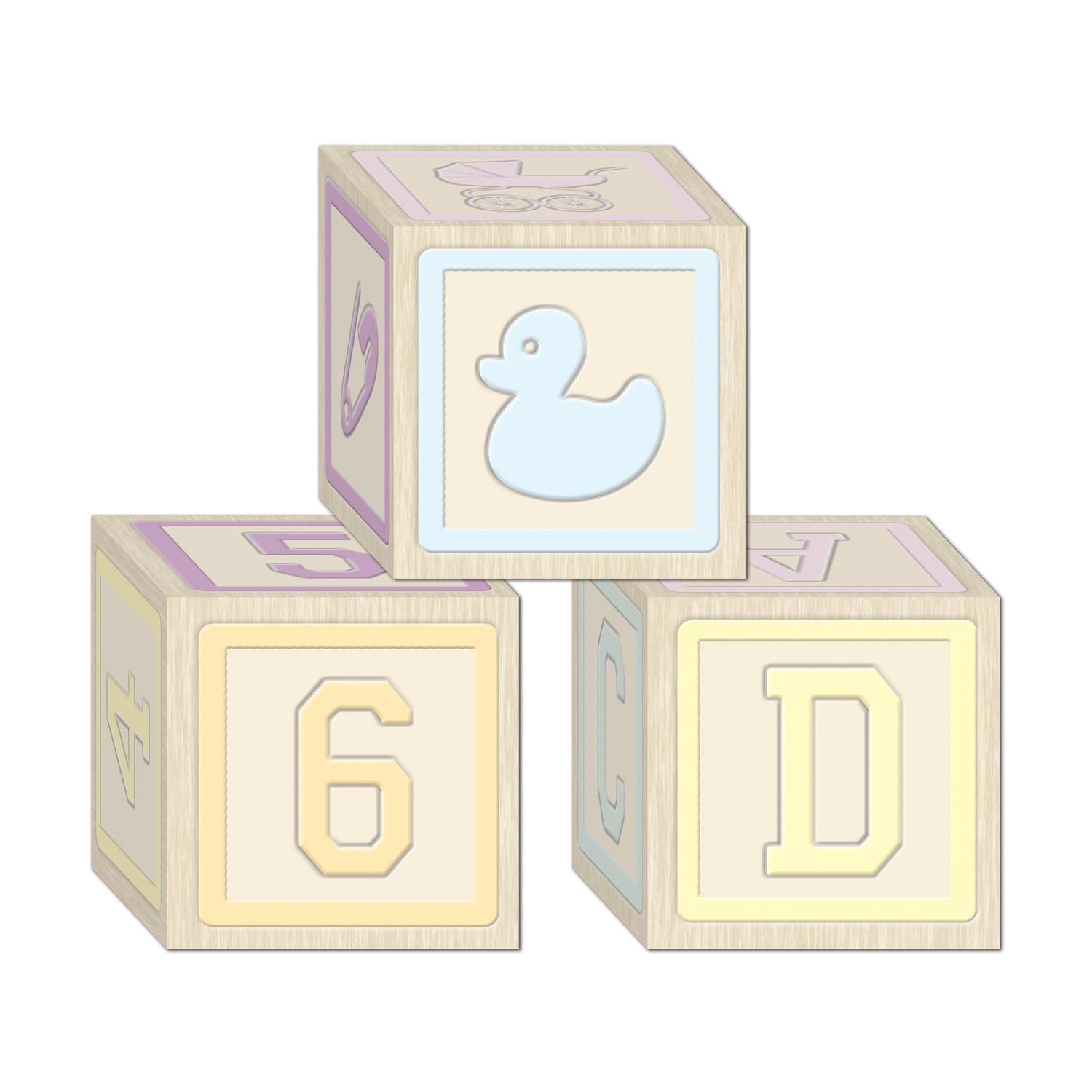 Beistle Baby Blocks Favor Boxes (3/Pkg)