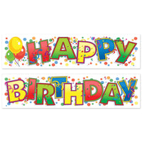 Beistle Happy Birthday Party Banner (2/Pkg)