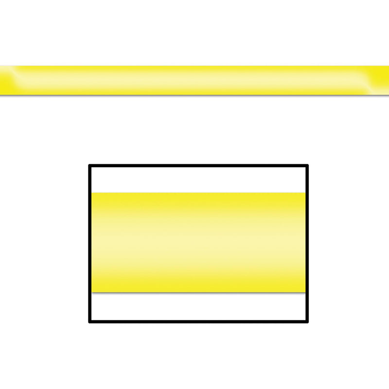 Beistle Gleam 'N Party Streamer - yellow - plastic