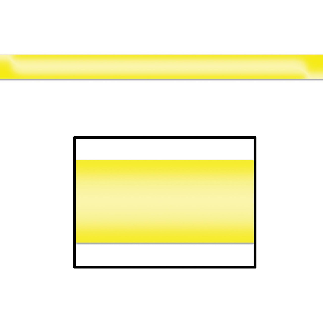 Beistle Gleam 'N Party Streamer - yellow - plastic