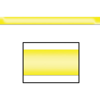 Beistle Gleam 'N Party Streamer - yellow - plastic