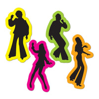Beistle Retro 70's Party Silhouettes (4/Pkg)