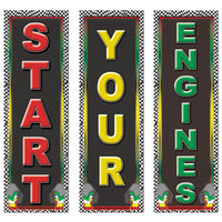 Beistle Racing Party Cutouts (3/Pkg)